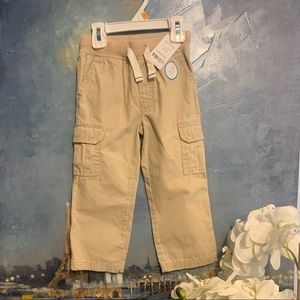 NWT Carter’s Boys Cargo Pants khakis tan bottoms
